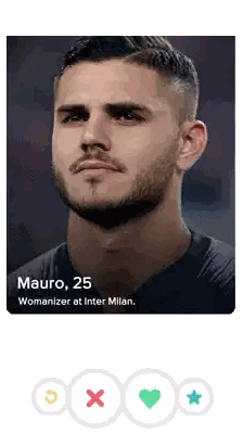 Man With Beard Named Mauro Sticker