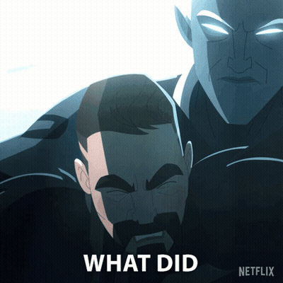 Man With Beard Next To Netflix Logo GIF