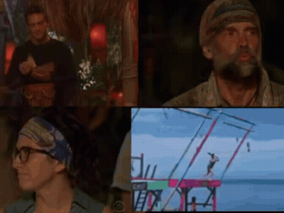 Man With Beard Next To Woman With Glasses And Bandana GIF