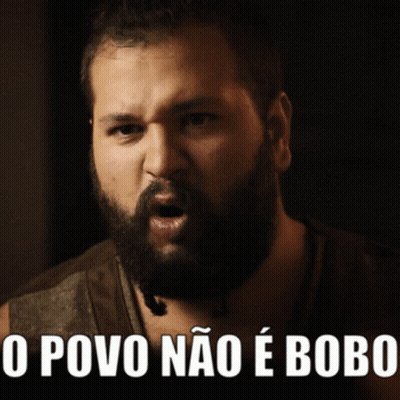 Man With Beard O Povo Nao E Bobo GIF