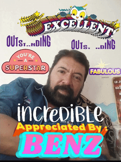 Man With Beard On Incredible Appreciated Benz Poster GIF