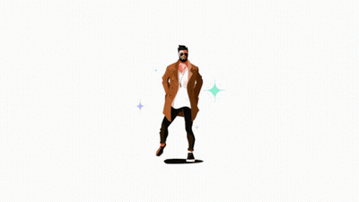 Man With Beard on Skateboard