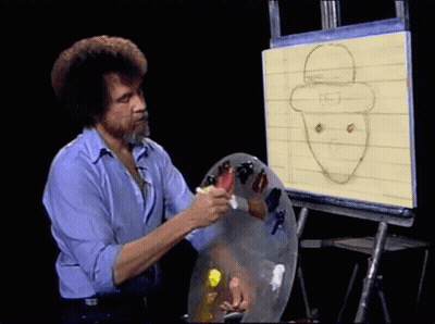 Man With Beard Painting Face GIF