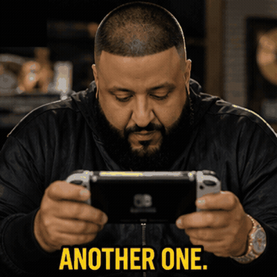 Man With Beard Playing Nintendo Switch Says Another One GIF