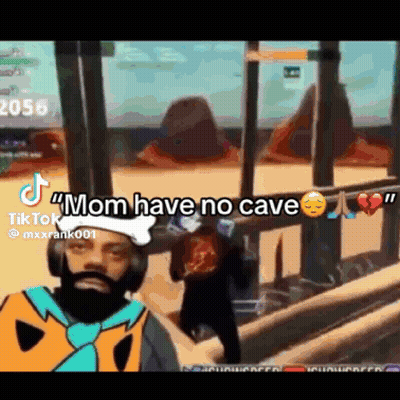 Man With Beard Playing Video Game Says Mom Have No Cave GIF