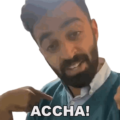 Man With Beard Pointing At Himself Sticker