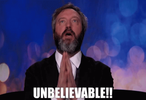 Man With Beard Praying Unbelievable GIF