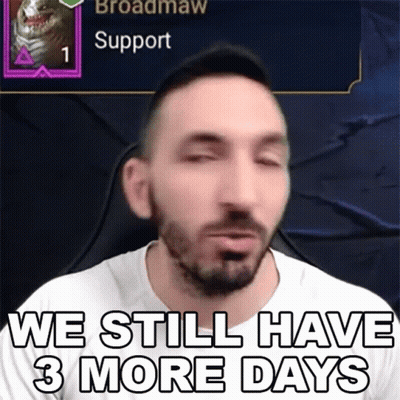 Man With Beard Saying 3 More Days GIF