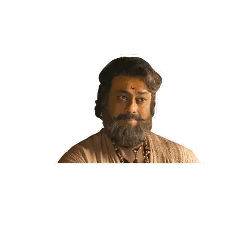 Man With Beard Saying Aame Hoyy Sticker