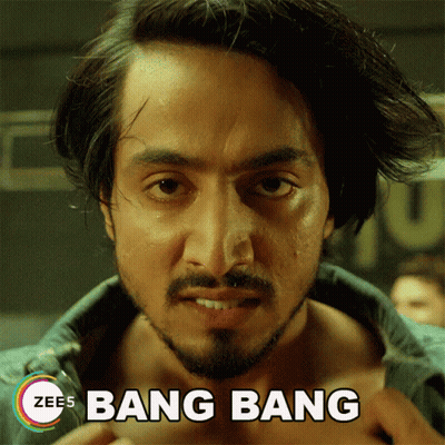 Man With Beard Saying Bang Bang GIF