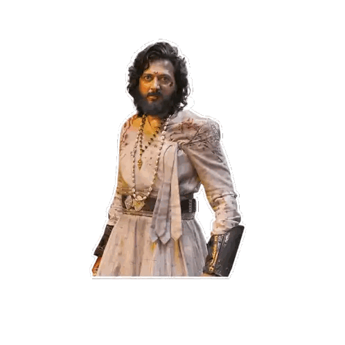 Man With Beard Saying Bara Mabalka Sticker