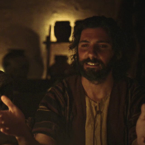 Man With Beard Saying Behold GIF