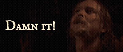 Man With Beard Saying Damn It GIF