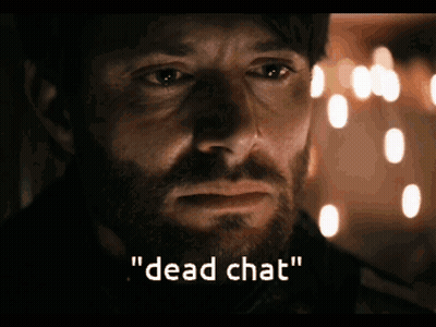 Man With Beard Saying Dead Chat GIF