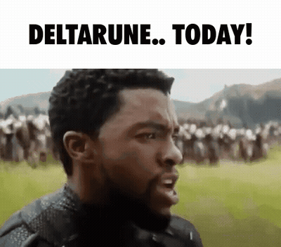 Man With Beard Saying Deltarune Today GIF