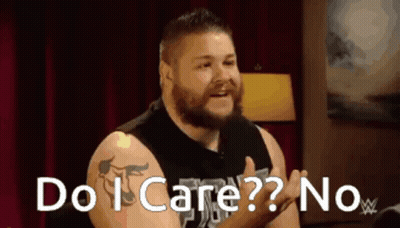 Man With Beard Saying Do I Care No GIF