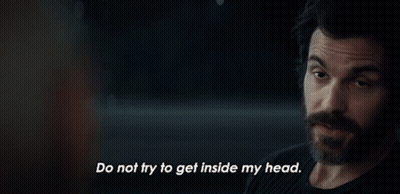 Man With Beard Saying Do Not Try To Get Inside My Head GIF
