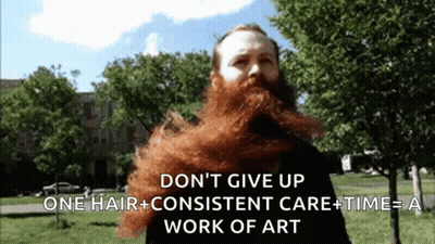 Man With Beard Saying Dont Give Up GIF