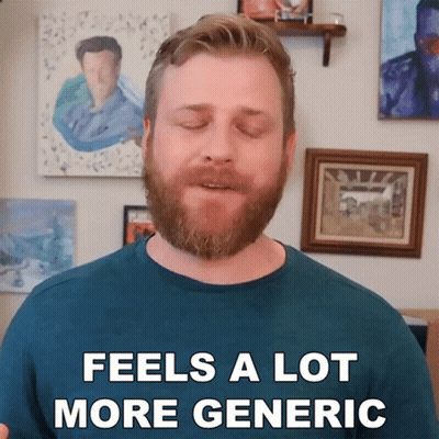 Man With Beard Saying Feels A Lot More Generic GIF