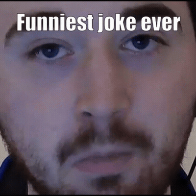 Man With Beard Saying Funniest Joke Ever GIF