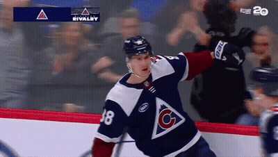 Man With Beard Saying Go Avs Go GIF