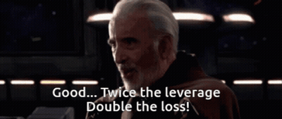 Man With Beard Saying Good Twice The Leverage Double The Loss GIF