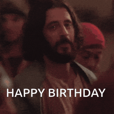 Man With Beard Saying Happy Birthday GIF