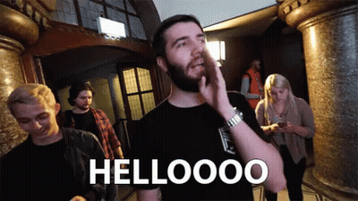 Man With Beard Saying Hello GIF