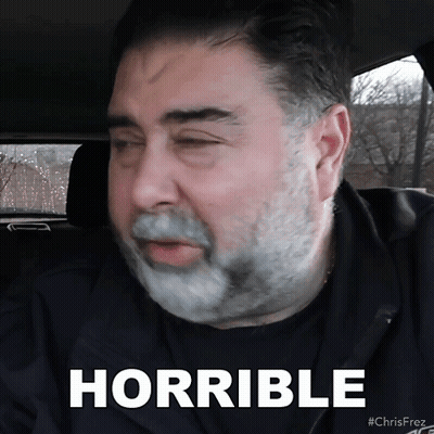 Man With Beard Saying Horrible