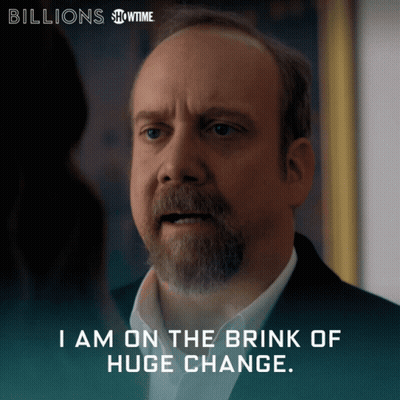 Man With Beard Saying I Am On The Brink Of Huge Change GIF