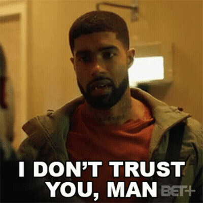 Man With Beard Saying I Don't Trust You GIF