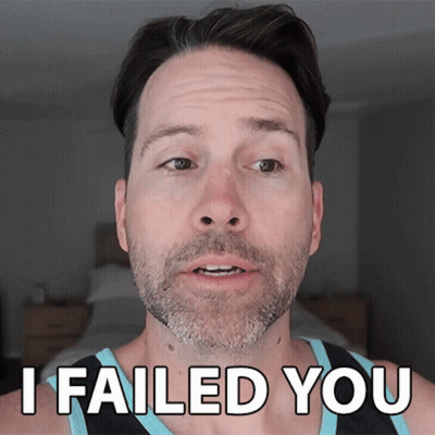 Man With Beard Saying I Failed You GIF