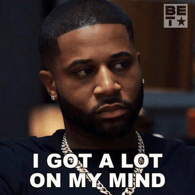 Man With Beard Saying I Got A Lot On My Mind GIF