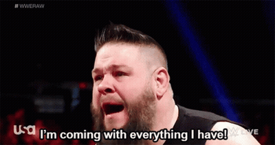 Man With Beard Saying I'm Coming With Everything I Have GIF