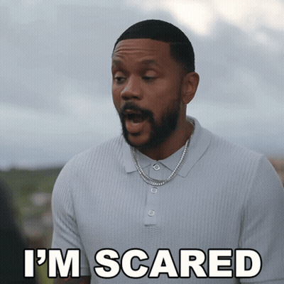 Man With Beard Saying I'm Scared GIF