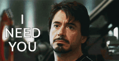 Man With Beard Saying I Need You GIF