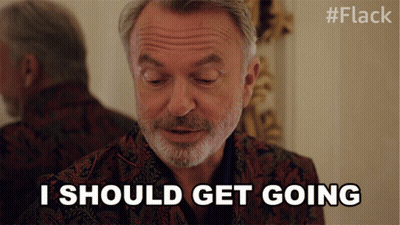 Man With Beard Saying I Should Get Going GIF