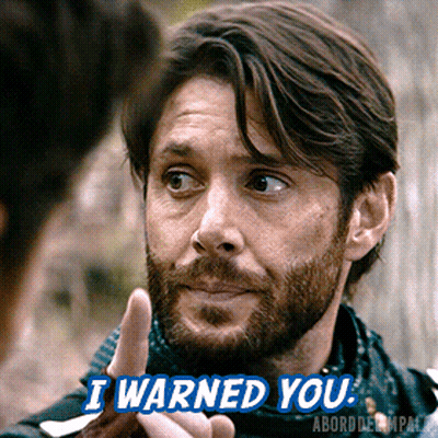 Man With Beard Saying I Warned You GIF
