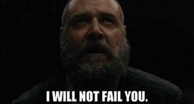Man With Beard Saying I Will Not Fail You GIF
