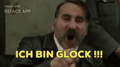 Man With Beard Saying Ich Bin Glock GIF