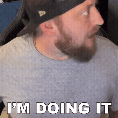 Man With Beard Saying Im Doing It GIF
