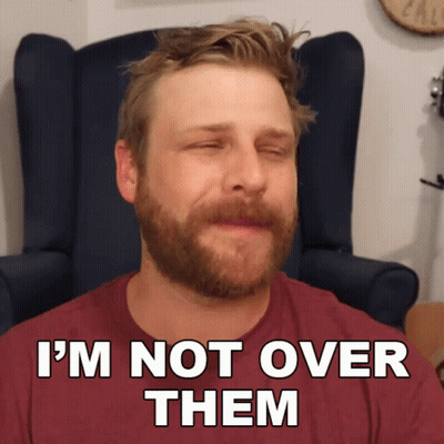 Man With Beard Saying Im Not Over Them GIF