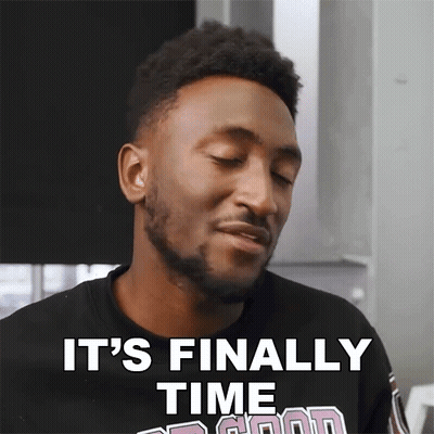 Man With Beard Saying It's Finally Time GIF