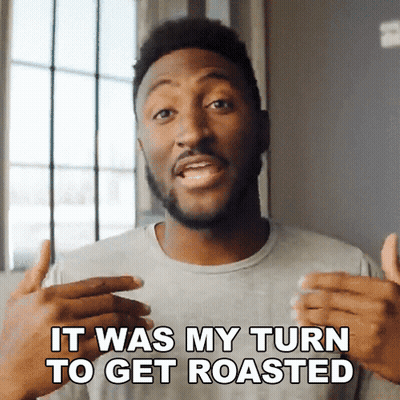 Man With Beard Saying It Was My Turn To Get Roasted GIF