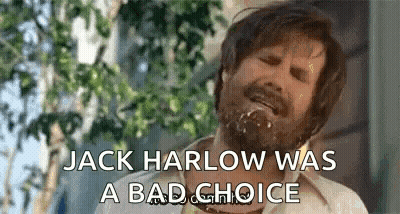Man With Beard Saying Jack Harlow Was A Bad Choice GIF