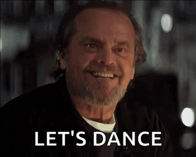 Man With Beard Saying Lets Dance GIF