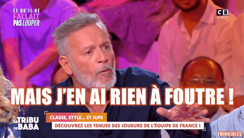 Man With Beard Saying Mais J'en Ai Rien A Foutre GIF