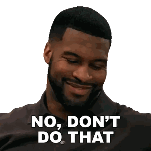 Man With Beard Saying No Don T Do That Sticker