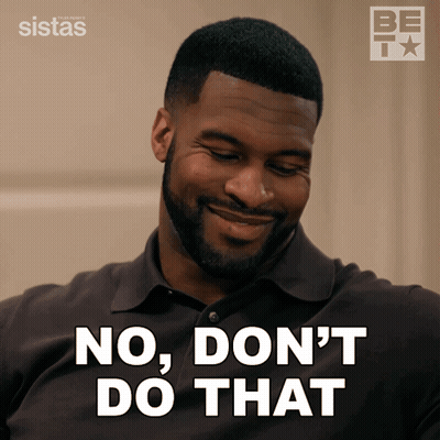 Man With Beard Saying No GIF