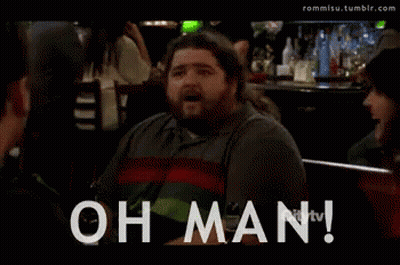 Man With Beard Saying Oh Man GIF